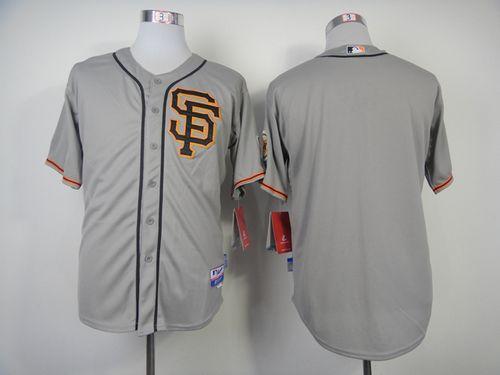 Giants Blank Grey Cool Base 2012 Road 2 Stitched MLB Jersey - Click Image to Close